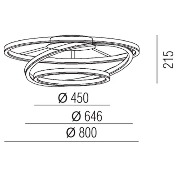 Donolux C111029/3 D800 Накладной светодиодный светильник, 105Вт, изображение 4