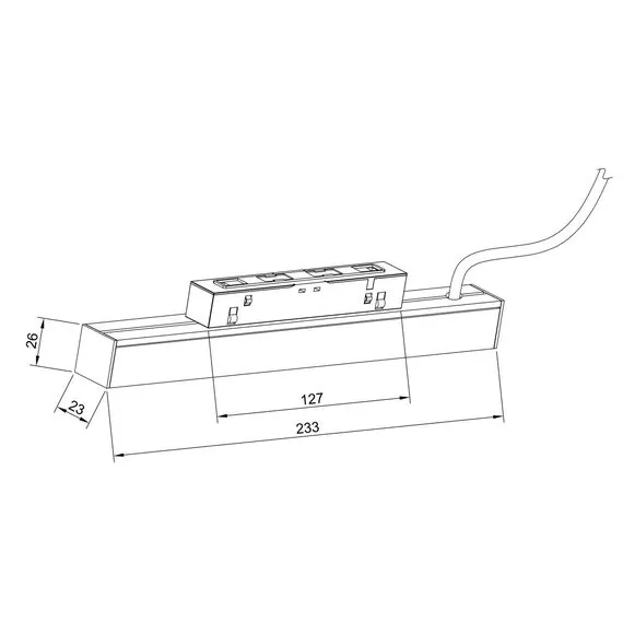 Donolux Driver 100W SPACE-Track system Блок питания L8HF устанавливаемый в шинопровод, DC 48В 100В, 2A, изображение 4