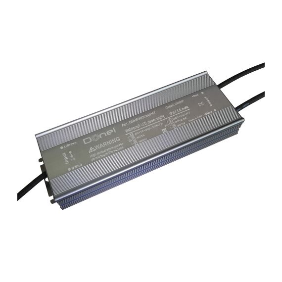 Donolux DNHF300V24IP67 Блок питания для светодиодной ленты,300Вт,DC24В,12,5А, IP67, 228х72х32мм,серия DN8HF