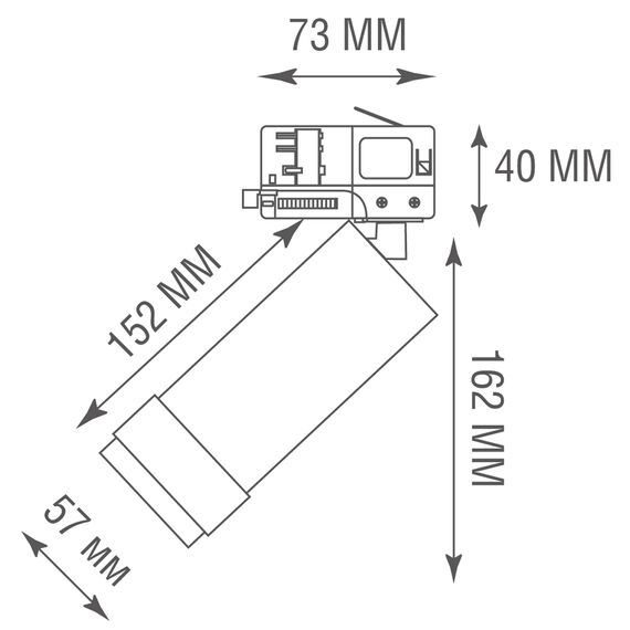 Donolux DL18895R15W1Z Bronze Track Трековый светильник, 15Вт, темная бронза, изображение 4