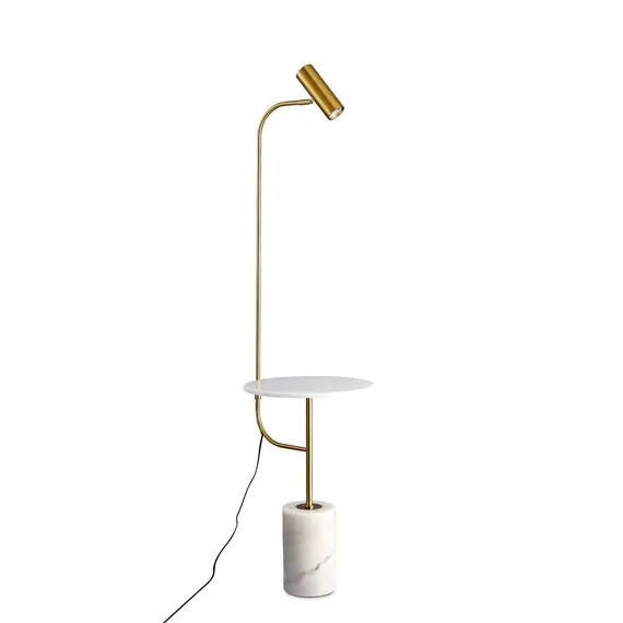 Donolux DL20652T1Copper Brass Торшер с мраморным столиком, 1хGU10 9Вт, изображение 2