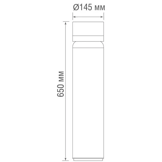 Donolux DL20501W6DG 650 Ландшафтный светильник IP65,  D145xH650 мм, 6Вт, 3000К, темно-серый, изображение 5