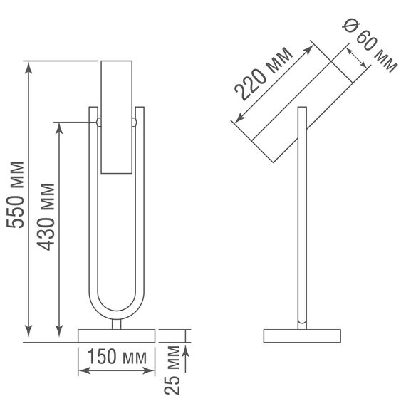 Donolux T111022/1black Настольная лампа, 1хGU10 9W, изображение 4