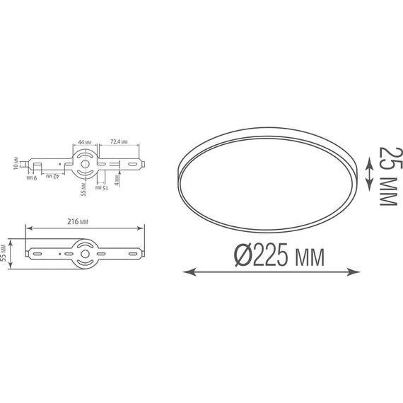 Donolux DL20171R18W1B Накладной светодиодный светильник, 18Вт, изображение 4