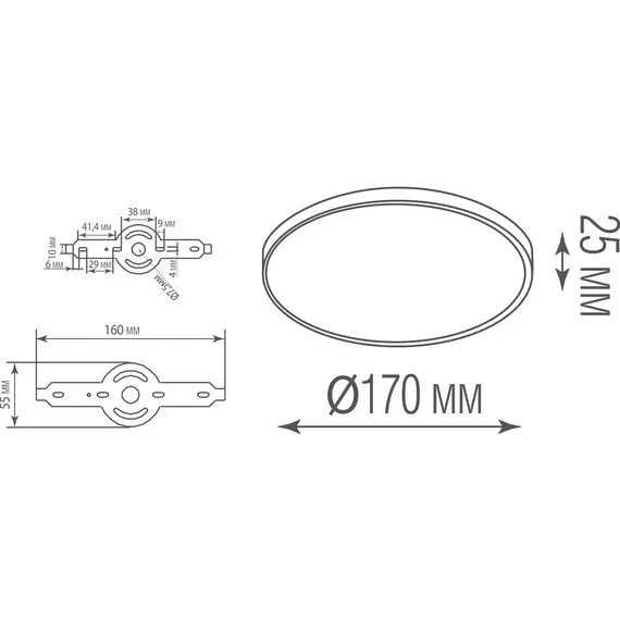 Donolux DL20171R12W1B Накладной светодиодный светильник, 12Вт, изображение 4