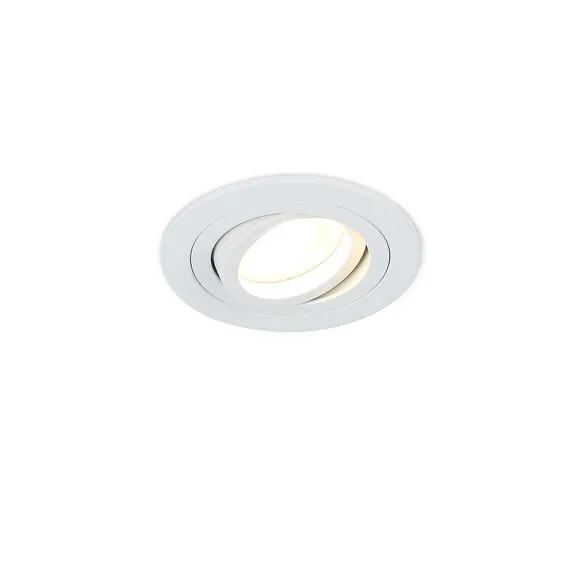 Donolux DL1521R1W Светильник встраиваемый, поворотный круглый, GU10, D92хH54мм, IP20, белый, без лампы, изображение 4