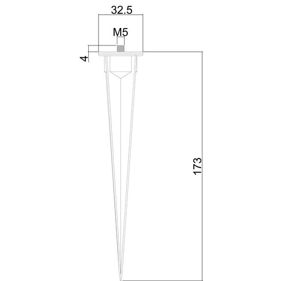 Donolux Spike DL20571 Основание пика, для установки в грунт светильника DL20571R1DG, изображение 6