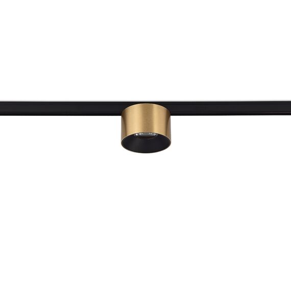 Donolux DL20733NW5BrB Светильник для Slim Line Mini, NOLA, 5Вт, 4000К, корпус латунь, кольцо черное, коннектор черный, изображение 2