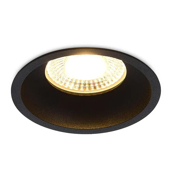 Donolux DL20761R10W1BTriac Светильник встраиваемый CRATER, 10W, 876Lm, 3000K, D82хH40мм, IP20, черный, изображение 5