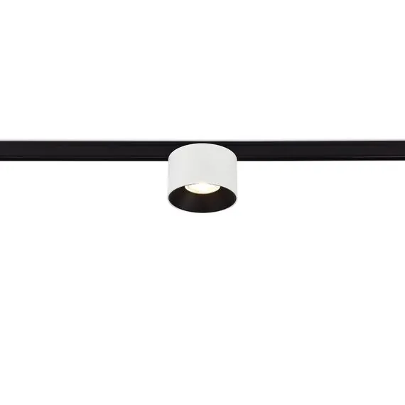 Donolux DL20733NW5WB Светильник для Slim Line Mini, NOLA, 5Вт, 4000К, корпус белый, кольцо черное, коннектор черный, изображение 4