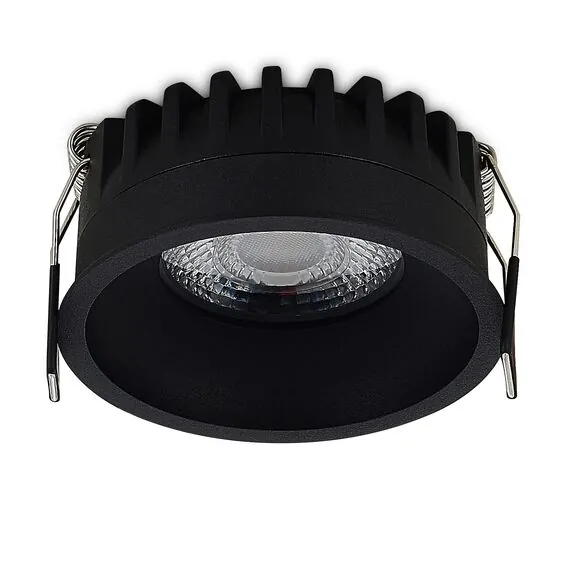 Donolux DL20761R10W1BTriac Светильник встраиваемый CRATER, 10W, 876Lm, 3000K, D82хH40мм, IP20, черный, изображение 3