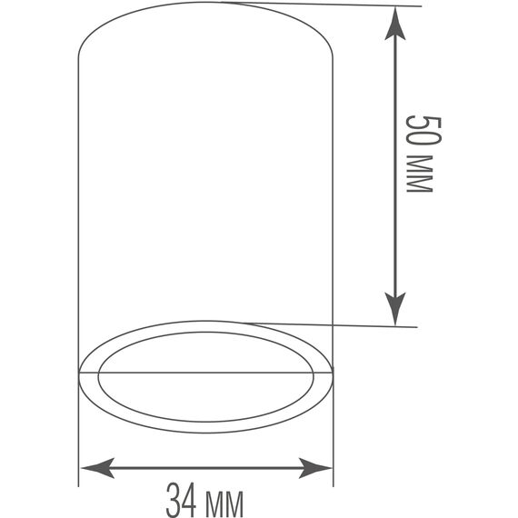 Donolux Cap 50B Торцевая заглушка LIGHT WAVE, D34xH50 мм, металл, черный, крепление в комплекте, изображение 4