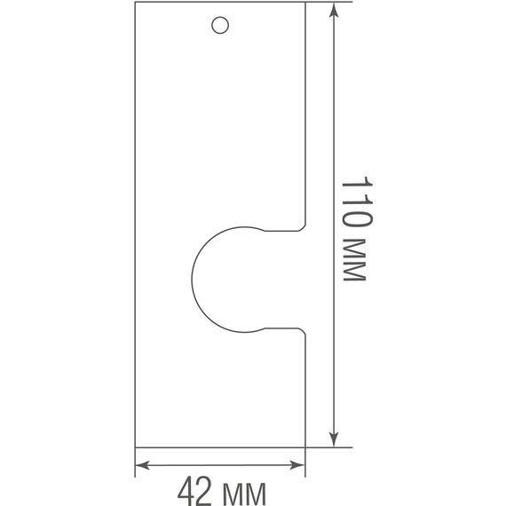 Donolux Surface mount 110VB1 Вертикальный накладной держатель (одинарный) LIGHT WAVE, D42xH110 мм, металл, черный, изображение 4