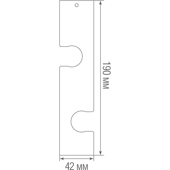 Donolux Surface mount 190VB2 Вертикальный накладной держатель (двойной) LIGHT WAVE, D42xH190 мм, металл, черный, изображение 4