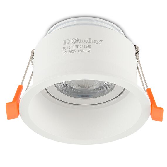 Donolux DL18901R12W1W50Triac Светильник встраиваемый, поворотный, диммируемый Triac, 12Вт, 3000К, 1150Лм,  D84*H63мм, IP20, белый, изображение 4