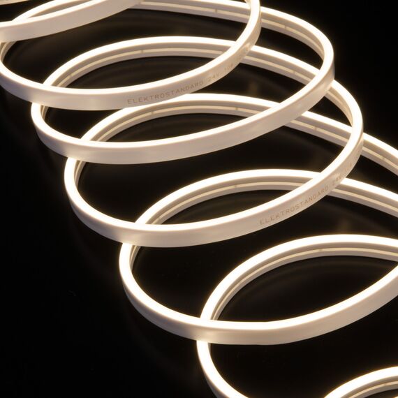 Elektrostandard a056259 24V 10W 120Led 2835 IP65 Гибкий неон 120Led 10W IP65 4200K с боковым свечением дневной белый, 5 м, изображение 6