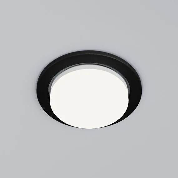 Elektrostandard a069360 1035 GX53 WH Светильник встраиваемый черный