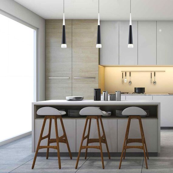 Elektrostandard a044560 DLR038 7+1W 4200K Подвсеной светодиодный светильник черный матовый, изображение 4