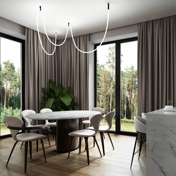 Elektrostandard a063429 Гибкий неон 336Led 12W IP20 4200K Full light круглый дневной белый, 8 м (24V 12W 336Led 2835 IP20), изображение 4