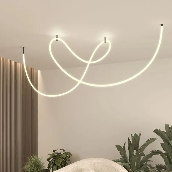 Elektrostandard a065974 Гибкий неон 336Led 12W IP20 3000K Full light круглый теплый белый, 8 м (24V 12W 336Led 2835 IP20), изображение 2