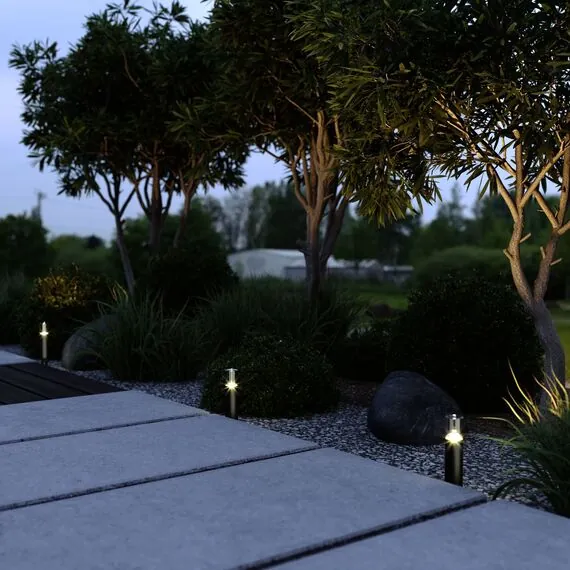 Elektrostandard a066034 35166/S Светильник садово-парковый Hidden черный, изображение 5