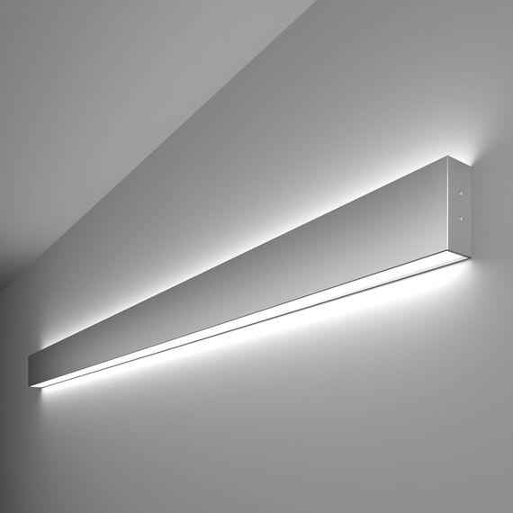 Elektrostandard a041473 101-100-40-128 Линейный светодиодный накладной двусторонний светильник 128см 50W 6500K матовое серебро