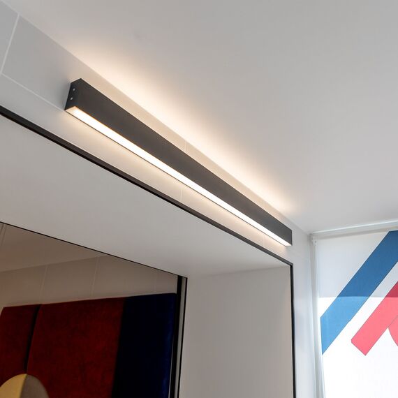 Elektrostandard a042926 101-100-40-78 Линейный светодиодный накладной двусторонний светильник 78см 30W 3000K черная шагрень, изображение 2