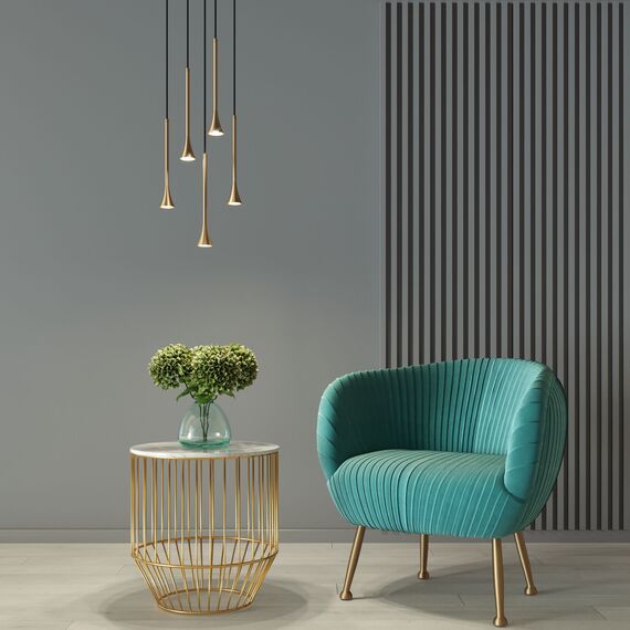 Elektrostandard a068820 50314 LED 5W 4000K Светильник подвесной светодиодный латунь, изображение 4