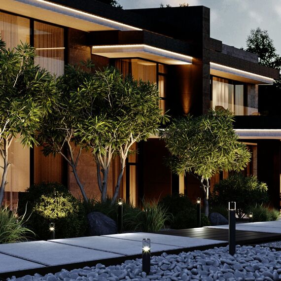 Elektrostandard a066035 35166/S Светильник садово-парковый Hidden серый, изображение 3