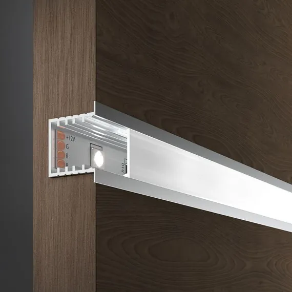 Elektrostandard a061362 LL-2-ALP017 Встраиваемый алюминиевый профиль для LED ленты (под ленту до 12,4mm), изображение 2
