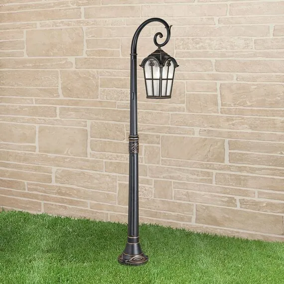 Elektrostandard a047187 GL 1001F Светильник садово-парковый Mira F черное золото, изображение 2