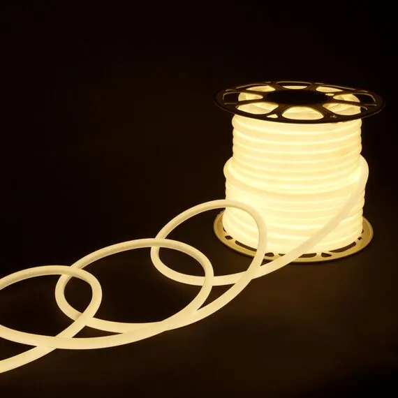 Elektrostandard a052996 LS003 220V Лента светодиодная Гибкий неон 9.6W 144Led 2835 IP67 16mm 4200K круглый дневной белый, 50 м, изображение 3