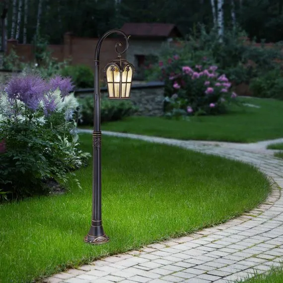 Elektrostandard a047187 GL 1001F Светильник садово-парковый Mira F черное золото, изображение 4