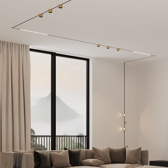 Elektrostandard a067278 Mini Magnetic Трековый светильник 5W 3000K (латунь/черный) 85206/01, изображение 2