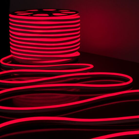 Elektrostandard a040595 LS001 220V Лента светодиодная Гибкий неон 9.6W 120Led 2835 IP67 односторонний красный, 50 м, изображение 5