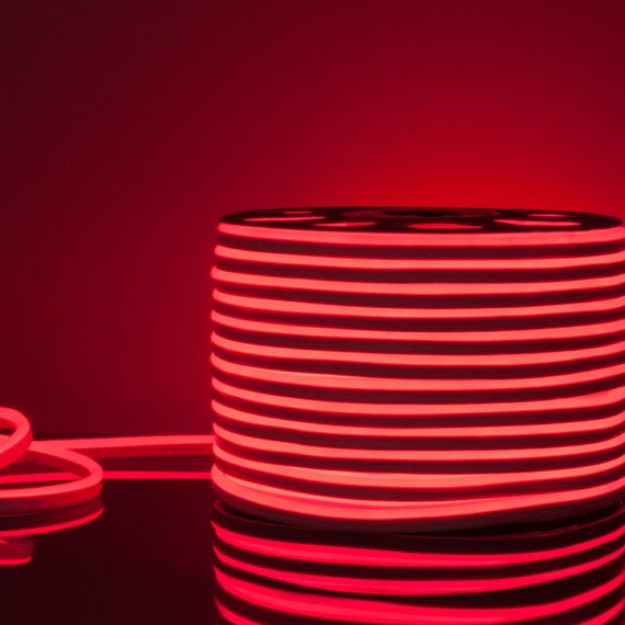 Elektrostandard a040595 LS001 220V Лента светодиодная Гибкий неон 9.6W 120Led 2835 IP67 односторонний красный, 50 м