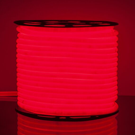 Elektrostandard a043549 LS003 220V Лента светодиодная Гибкий неон 9.6W 144Led 2835 IP67 16mm круглый красный, 50 м, изображение 4