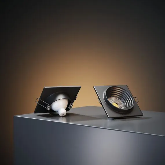 Elektrostandard a064249 25006/01 Светильник встраиваемый GU10 чёрный, изображение 4