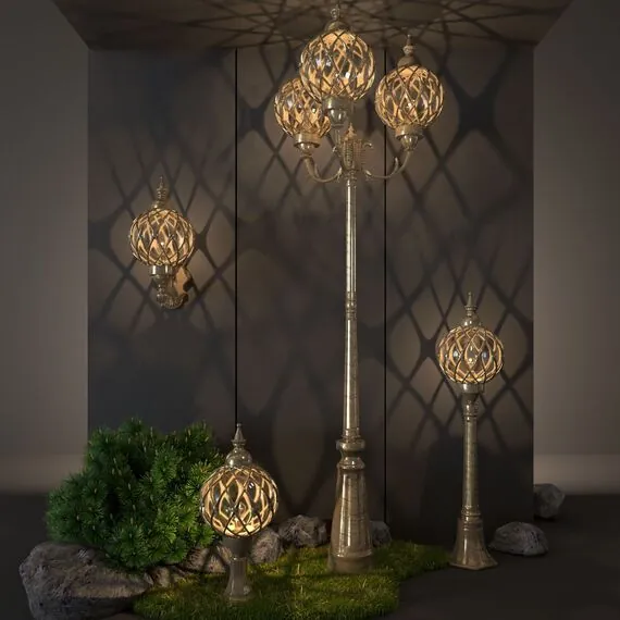 Elektrostandard a025302 Sirius U Светильник садово-парковый черное золото, изображение 4