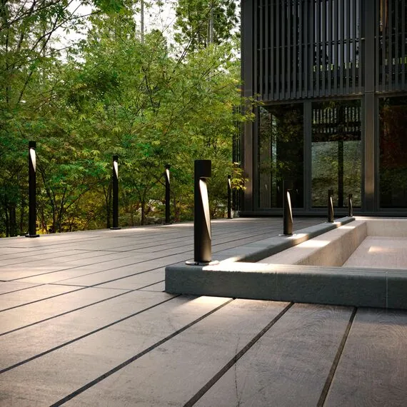 Elektrostandard a067381 35177/S Светильник садово-парковый Recess черный, изображение 2