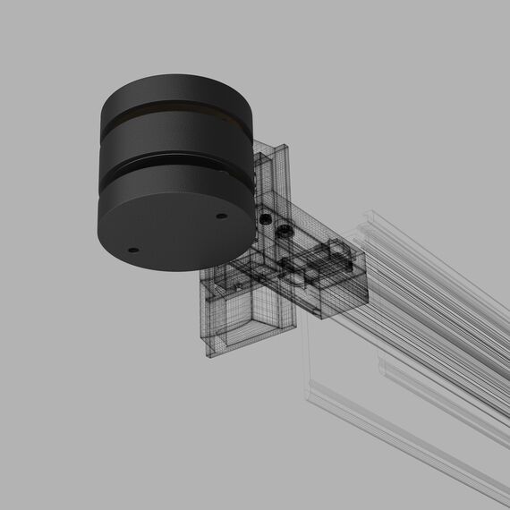 Elektrostandard a063966 Slim Magnetic Коннектор круглый шарнирный для накладного шинопровода (чёрный) 85010/00