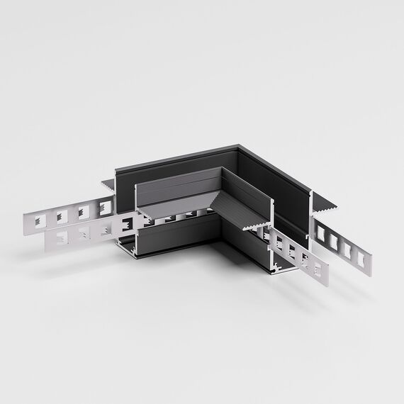 Elektrostandard a067500 Slim Magnetic Коннектор угловой для встраиваемого шинопровода под ГКЛ 12,5мм (черный) 85212/00, изображение 2