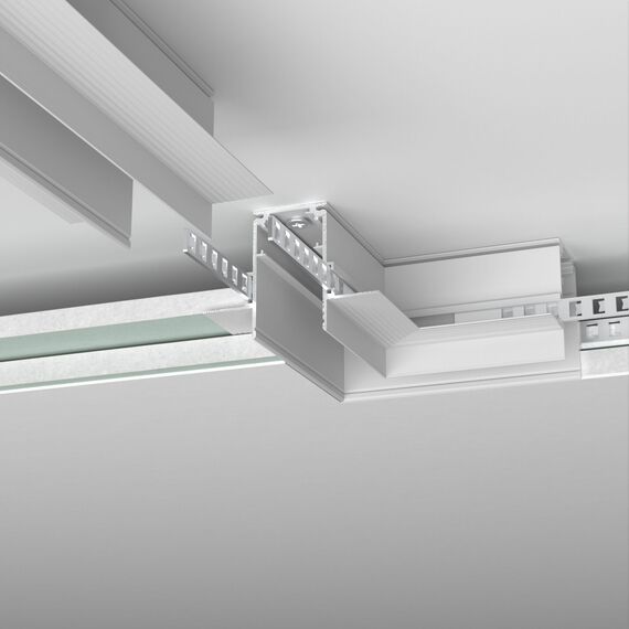 Elektrostandard a067509 Slim Magnetic Коннектор угловой для встраиваемого шинопровода под ГКЛ 9,5мм (белый) 85214/00