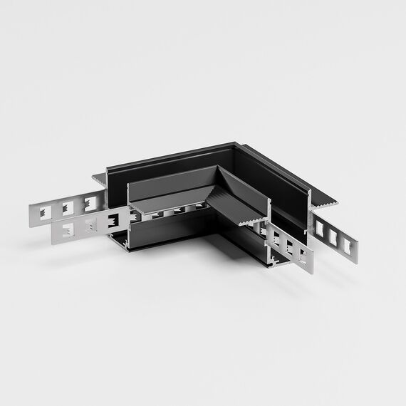 Elektrostandard a067508 Slim Magnetic Коннектор угловой для встраиваемого шинопровода под ГКЛ 9,5мм (черный) 85214/00, изображение 2