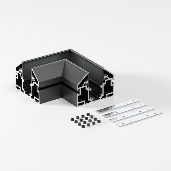 Elektrostandard a067414 Slim Magnetic Коннектор угловой внутренний для шинопровода в натяжной потолок 85204/00 (черный) 85205/00, изображение 2