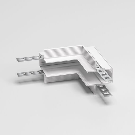 Elektrostandard a067499 Slim Magnetic Коннектор угловой внутренний для встраиваемого шинопровода под ГКЛ 12,5мм (белый) 85211/00, изображение 2