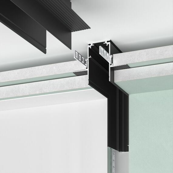 Elektrostandard a067498 Slim Magnetic Коннектор угловой внутренний для встраиваемого шинопровода под ГКЛ 12,5мм (черный) 85211/00