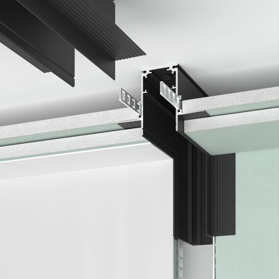 Elektrostandard a067506 Slim Magnetic Коннектор угловой внутренний для встраиваемого шинопровода под ГКЛ 9,5мм (черный) 85213/00