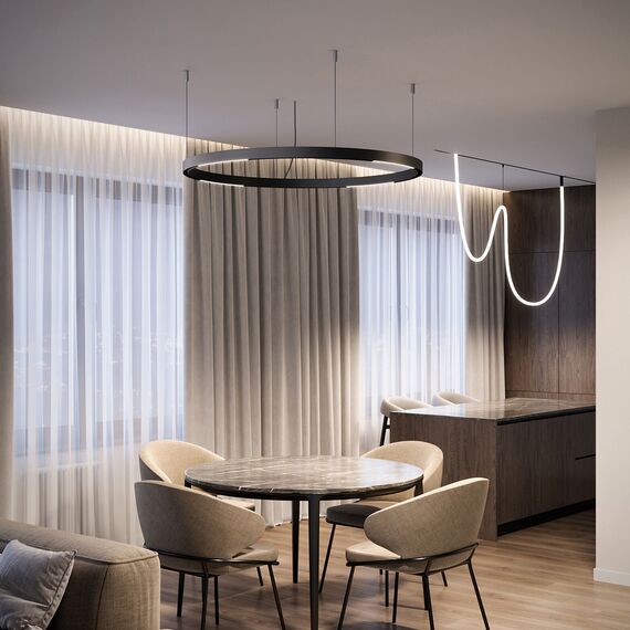 Elektrostandard a066510 Slim Magnetic Трековый светильник 16W 4200K Planar (чёрный) (?1200мм) 85182/01, изображение 3