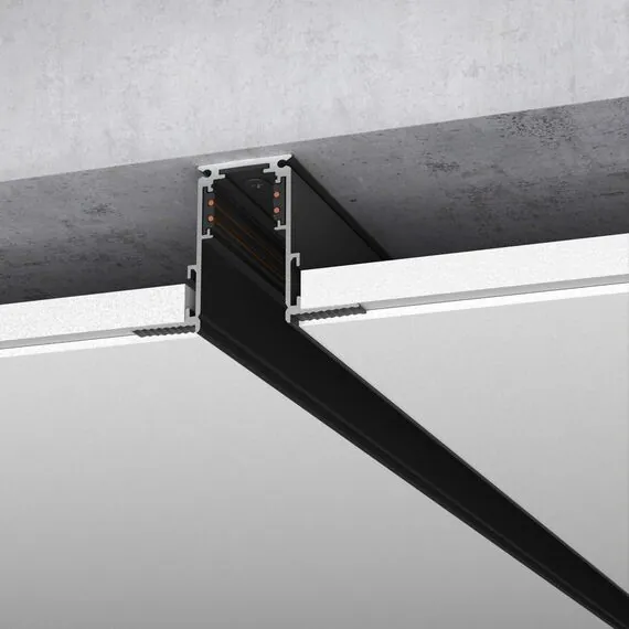 Elektrostandard a057186 Slim Magnetic Шинопровод встраиваемый (черный) (1м) 85086/00